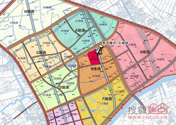 几轮竞拍后,罗泾镇b1-4地块以29888万元的价格被上海