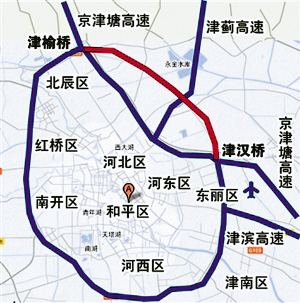 天津外环线东北部调线具体方案确定 4年后变椭圆