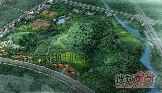 xdg-2009-77地块南侧金匮公园效果图(图片来自无锡市  论坛新闻)规划