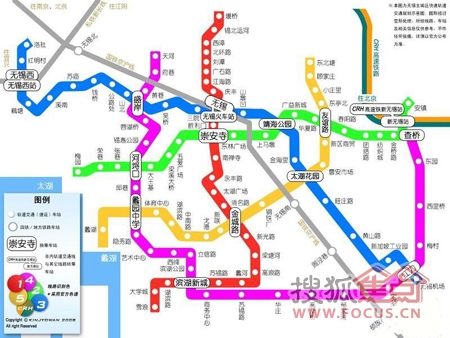 无锡地铁规划图