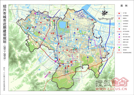 中心城区市政设施规划图