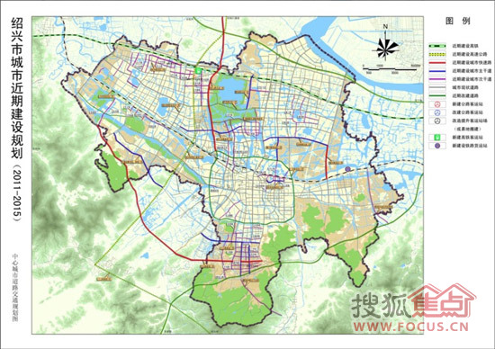 中心城市道路交通规划图