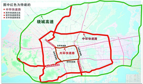 中环快速路明年起建 苏州楼市将成"三环格局"