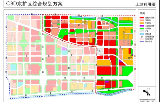 CBD东扩区位于百子湾正北