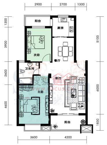 水墨兰庭水墨兰庭馨兰苑2室2厅1卫1厨90.90