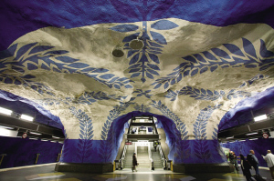 瑞典斯德哥尔摩地铁中央车站