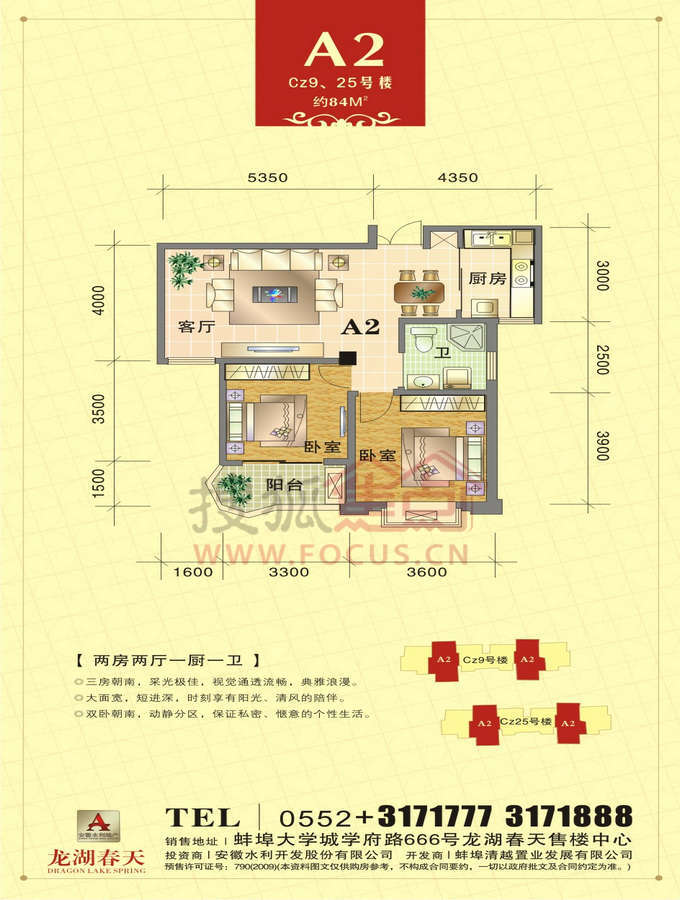 2011搜狐蚌埠网友抄底团购龙湖春天a2户型