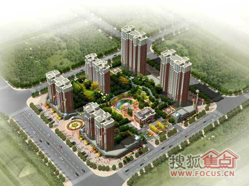 昭华锦城正在施工的二期效果图