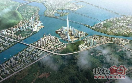 珠海十字门中央商务区效果图