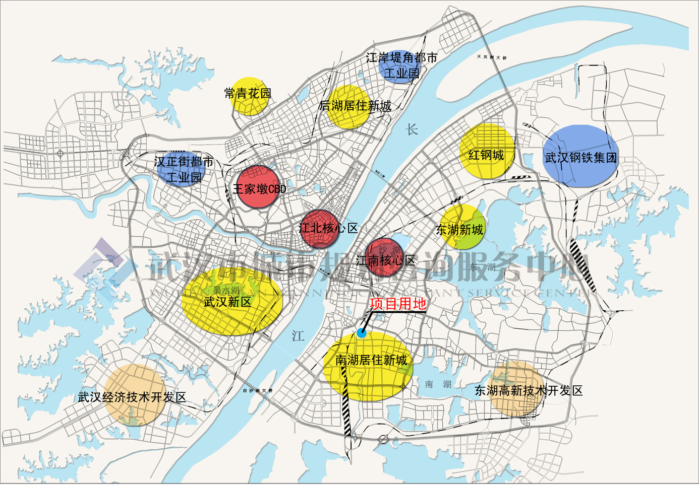 开启南湖片区发展新天地 南湖板块是武汉市政府规划的四个居住新城