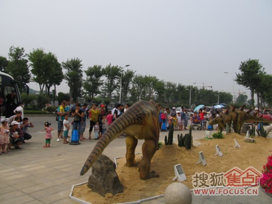 美的城逼真的恐龙展