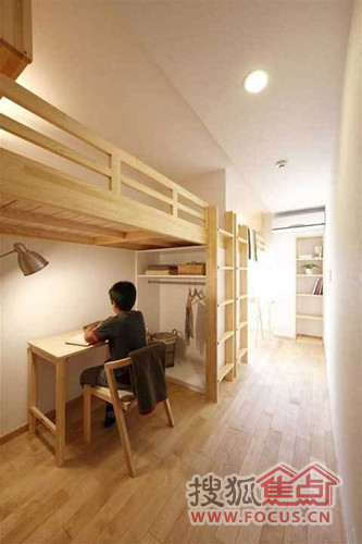 实拍日本70平简约家 空间设计儿子玩得痛快