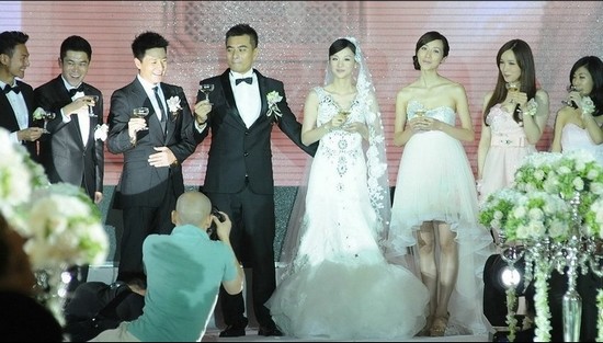 陈龙章龄之上海完婚 马伊琍女儿当花童(图)