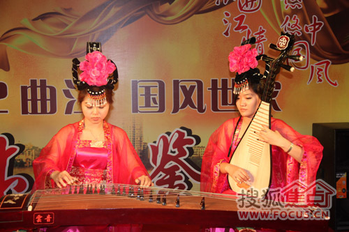 古筝与琵琶合奏《春江花月夜》-直播 2012曲江.国风世家媒体品鉴会