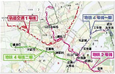 武汉地铁4号线全线动工 属第二条穿长江地铁