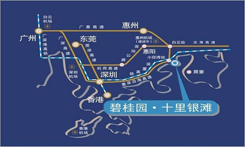 碧桂园·十里银滩区域交通图