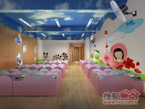 星河国际幼儿园休息区效果图
