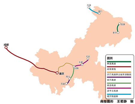 7条高速路和城万快速路线路图