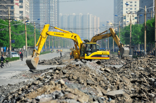 太原市并州路,坞城路开始封闭施工(图)