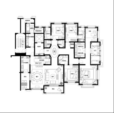 景枫法兰谷户型谍报:130㎡≈180㎡?