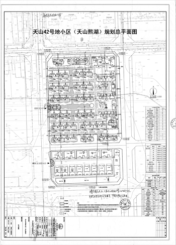石家庄天山熙湖规划总平面图