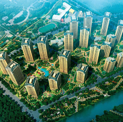天宇·澜山一期鸟瞰图