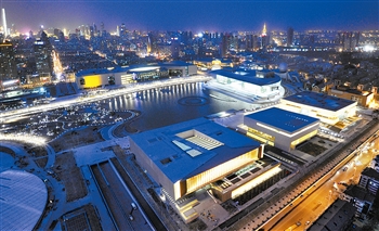 天津文化中心实景照片新梅江—崛起的天津之心在天津,从来没有一个