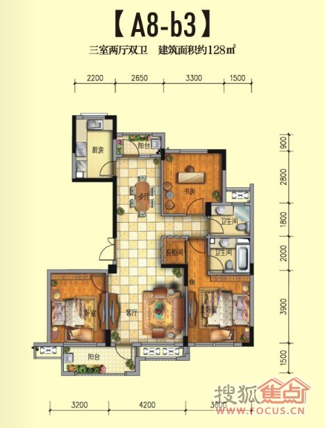 极地·盛世名都a8-a9户型图