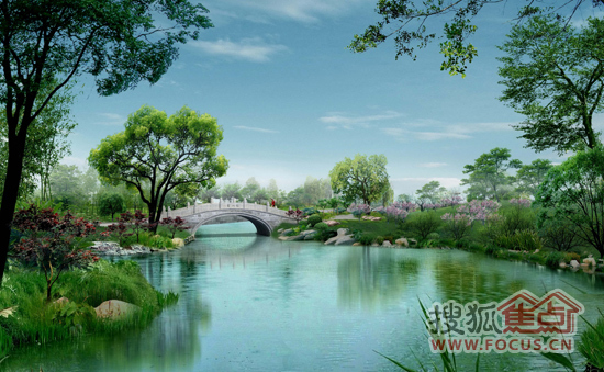 坂湖公园效果图
