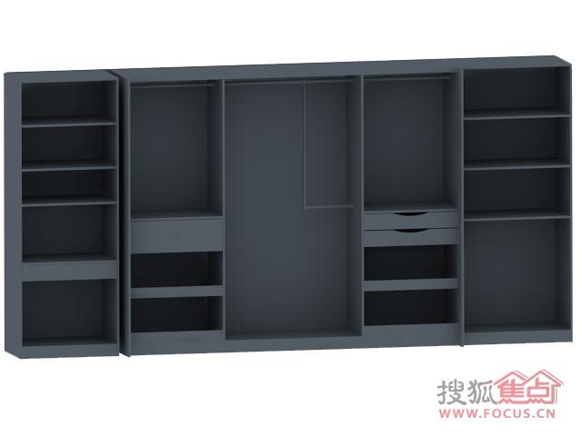 衣柜内部结构图-莫干山单身公寓改造 9㎡卧室也可拥有步入式衣柜