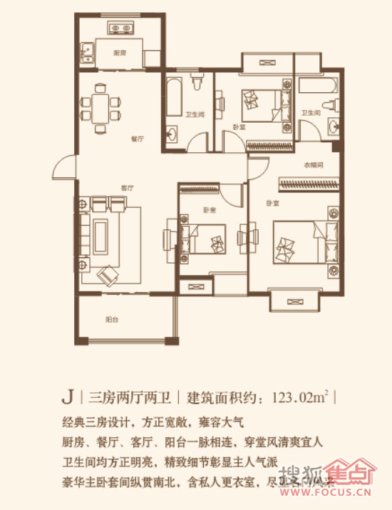 普鑫上东郡j户型