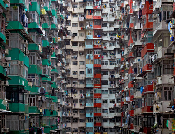 香港高密度住宅 压迫感令人窒息
