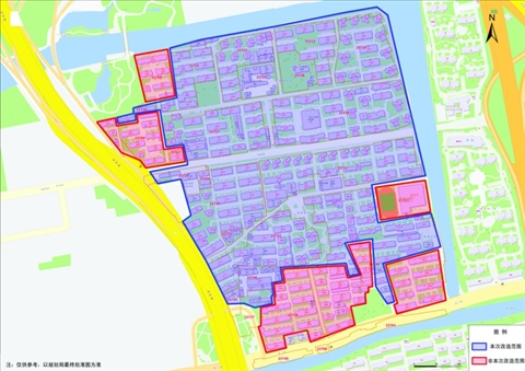 苏州工业园区苏安新村危旧房改造范围示意图 注:仅供参考,以规 划局