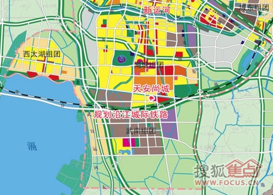 大板块,从《常州中心城区用地规划图(2011-2020)》来看,常州中心