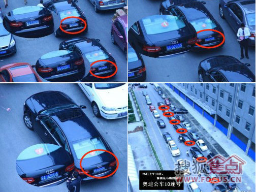 礼 十连号公牌奥迪迎亲高清图片