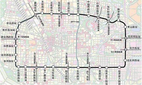 郑州地铁5号线征迁全面启动 8个车站已实质性开工