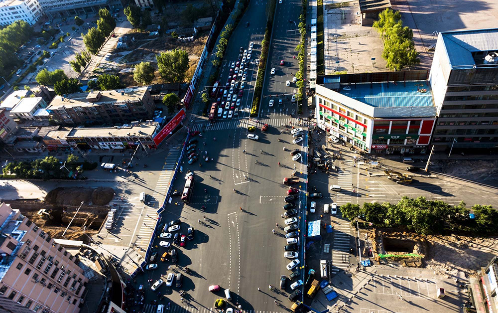 学府街成太原道路改造"主战场" 实景报道