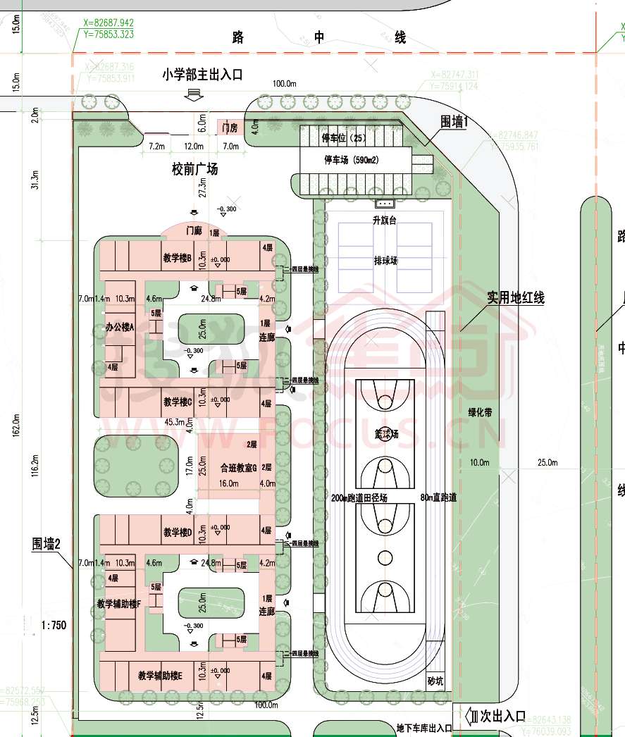 壹品湾华侨实验学校占地近96亩 总平面图抢先看