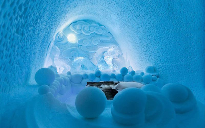 东方ic) 加拿大魁北克省hotel de glace"冰雪酒店"(图片来源:东方ic)