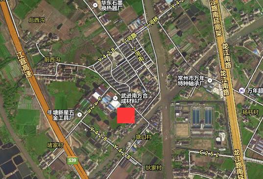 牛塘镇丫河村武宜运河西侧,河西花苑南侧地块位置