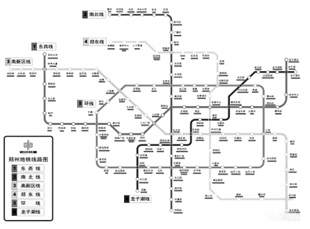 2030年郑州地铁将规划有17条线路