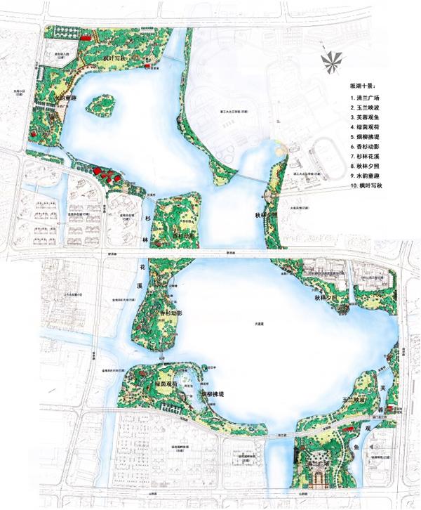 柯桥坂湖公园设计方案·平面图
