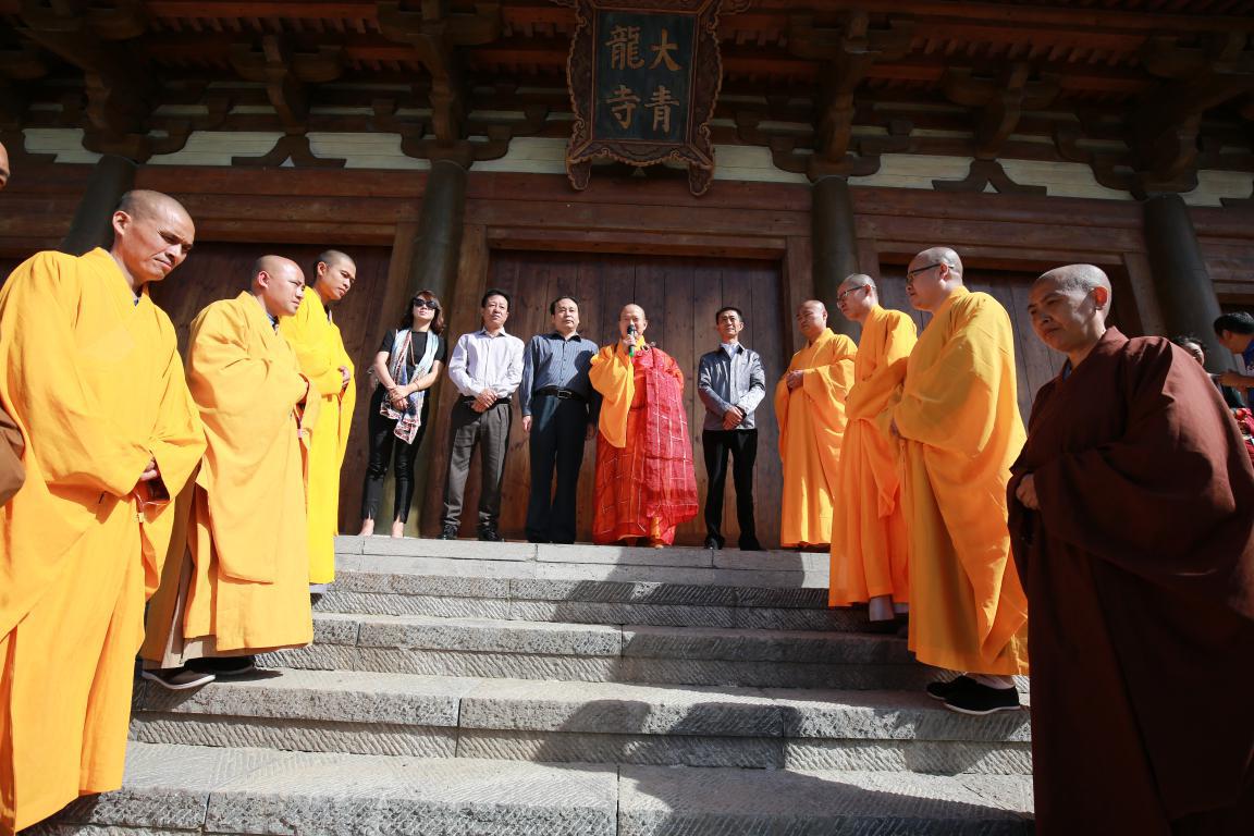 十月一日中国唐城青龙寺正式开门迎香客