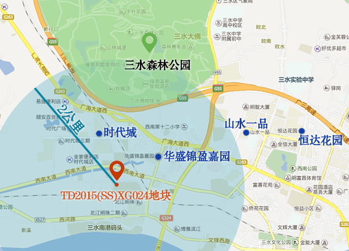 三水区西南街道建设大道地块一览