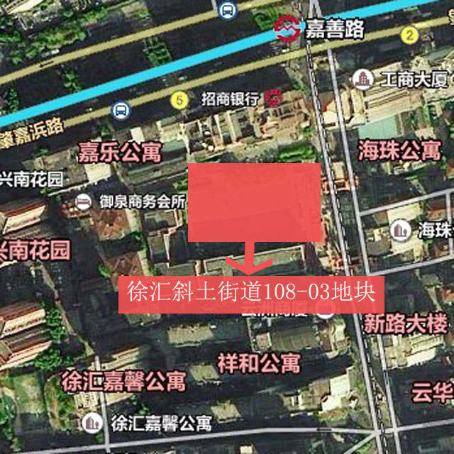 据出让公告显示,斜土街道108-03地块位于轨交9号线嘉善路及在建轨交12