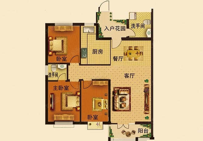 怡泰苑,恩施最大的政府安居地产工程。项目位于金凤大道、旗峰大道与高旗大道 的交汇处,红旗大桥正对面。北接龙凤新区,毗邻金桂大道商圈,地段优越,极具升值潜力。项目景观规划以园林为设计主题,水景、山景和园景层层结合,步步皆 景,园林入画,展现怡泰苑的生态奢华。 九尊上苑4室2厅2卫户型 面积129平方米