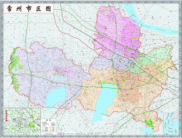 新版《常州市区图》《常州市域图》正式出版发行
