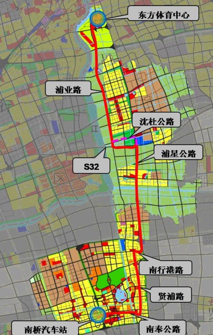 通车时间:2017年 线路规划为南桥新城—东方体育中心,沿线经奉贤,闵行