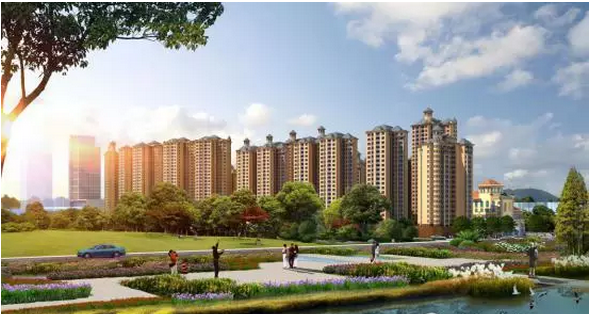 在规划设计上采用了欧式新古典主义建筑风格,远远望去,造型典雅,线条