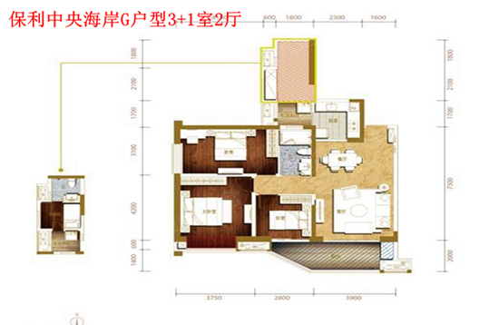 保利中央海岸g户型图